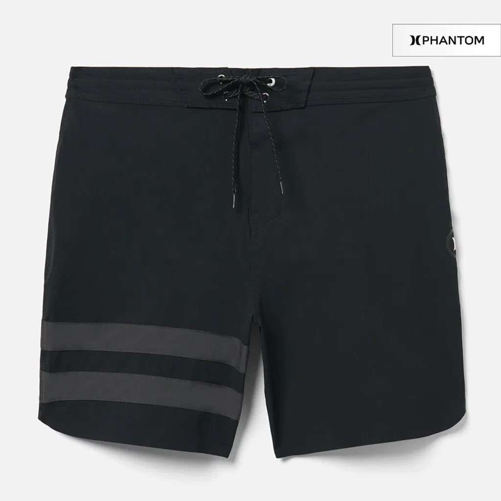 HURLEY｜男 PHANTOM+ BLOCK PARTY RENEGADE 18" 衝浪褲 - 黑H010