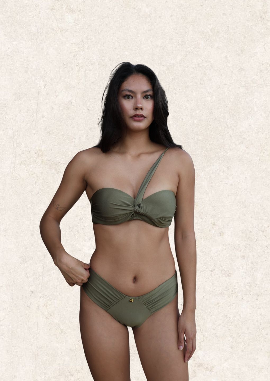 Luna Del Rey｜Bandeau Top - Oma Green