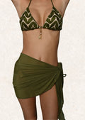Luna Del Rey｜Dark Olive Beach Wrap